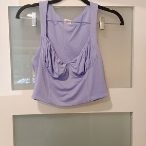 Aritzia Lavender Crop Top